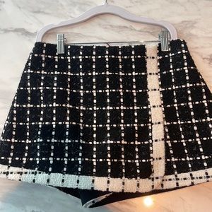Alice + Olivia tweed mini skort